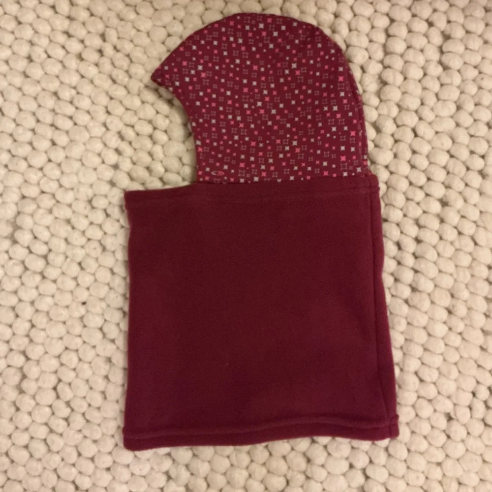 Kids Champion Magenta Winter Fleece Hooded face mask Baclava